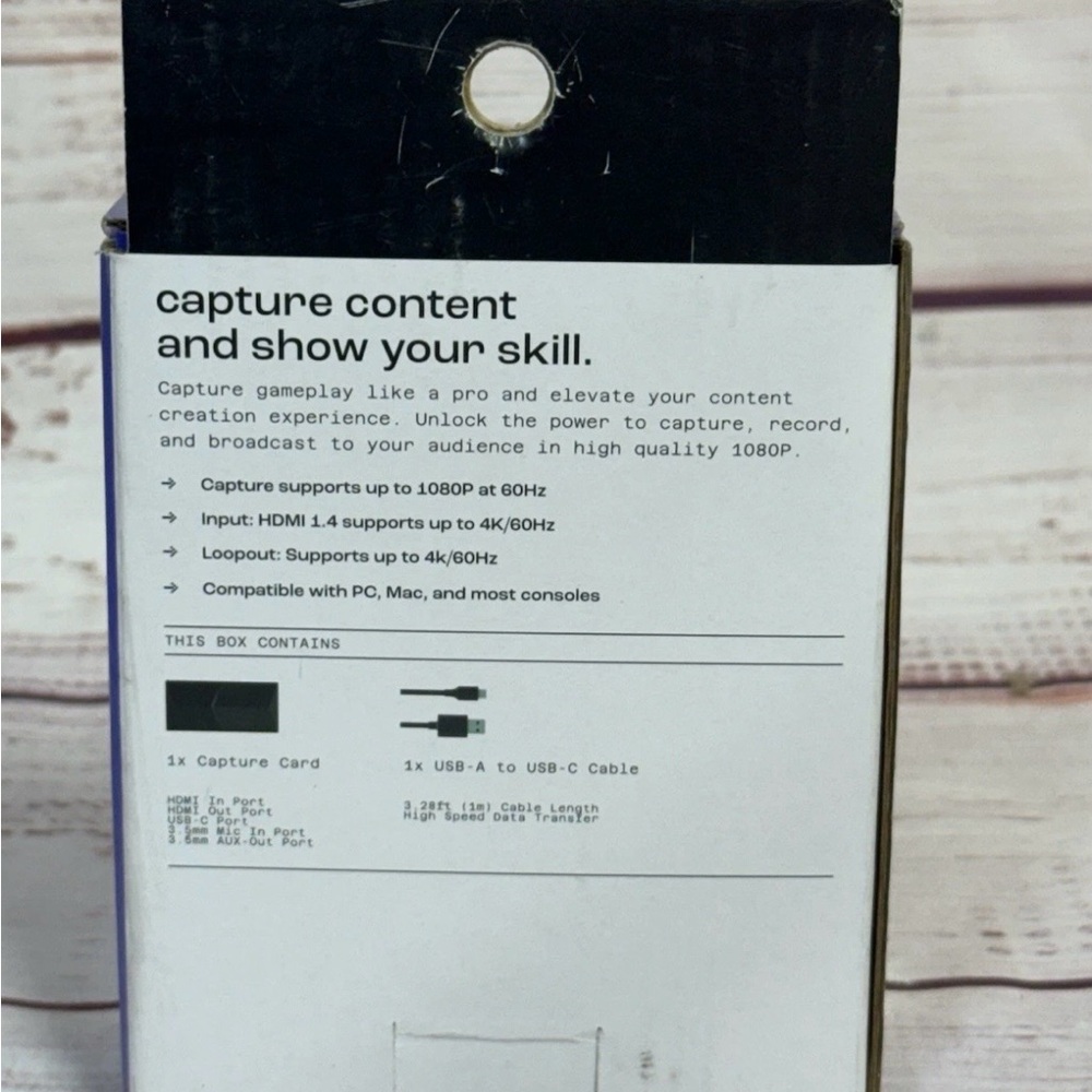 NORTH 1080p/60 Capture Card with Audio Jack - Brand New Sealed! - Picture 2 of 5